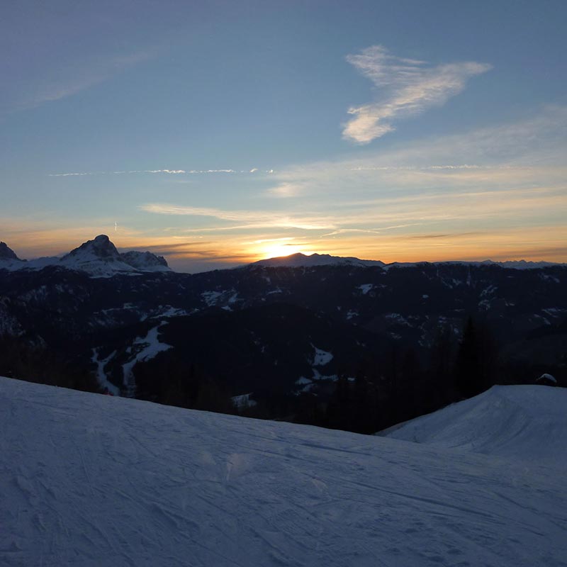 Sciare sotto un mare di stelle